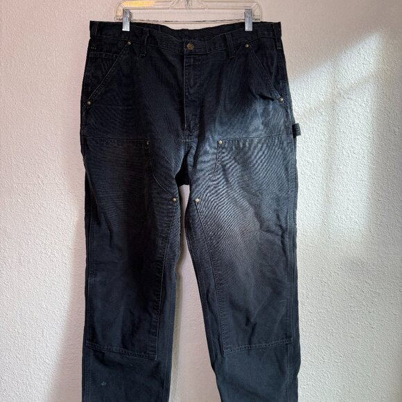 Vintage CARHARTT Double Knee \\ Black 38x32 // y2k workwear carpenter - Picture 3 of 12